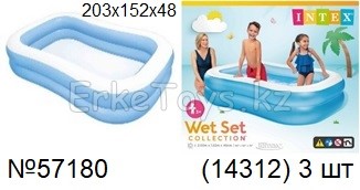 картинка Бассейн надувной 203х152х48 от магазина Игрушек