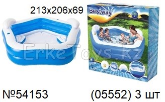 картинка Бассейн надувной 213х206х69 от магазина Игрушек